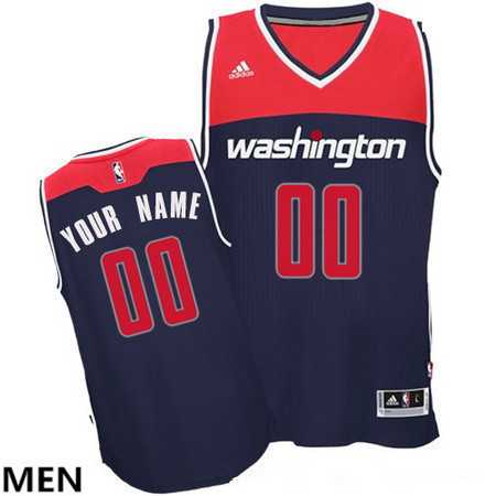 Men & Youth Customized Washington Wizards Navy Blue adidas Swingman Alternate Jersey->customized nba jersey->Custom Jersey